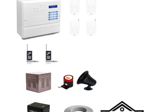 پکیج دزدگیر اماکن فایروال با 4 عدد چشمی بی سیم فایروال FIREWALL F10